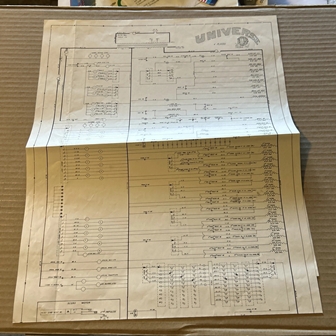 Zaccaria Universe pinball schematic