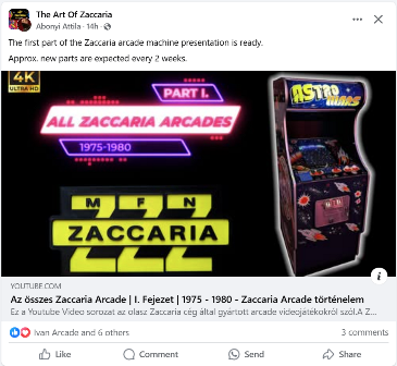 Zaccaria YouTube video